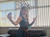 Olivia age 8 as Medusa from Percy Jackson and The Lightening Thief. Photo Joanne Finnigan