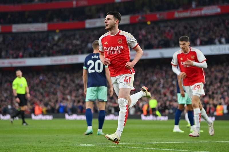 He's developed into a goal machine in the Arsenal midfield. Bagged his sixth Premier League goal of the season with a tidy header. Stepped forward with confidence at every opportunity and hit the post in the second half, too. 