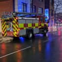 A fire engine at the scene of the emergency incident on Meadow Street, Sheffield. Picture: David Kessen, National World