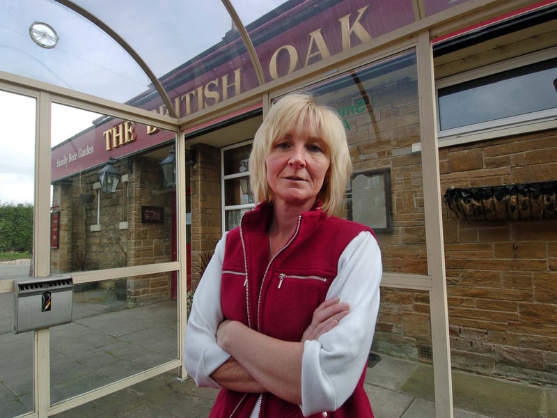 Do you remember landlady Vicky Wood? She ran the The British Oak. She is pictured in April 2007 with a smoking shelter put up for the new smoking laws which she then found needed planning permission.