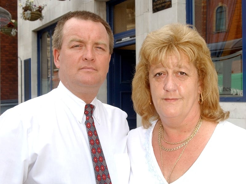 This is John and Lorraine Mitchell who ran the Town Hall Tavern.
