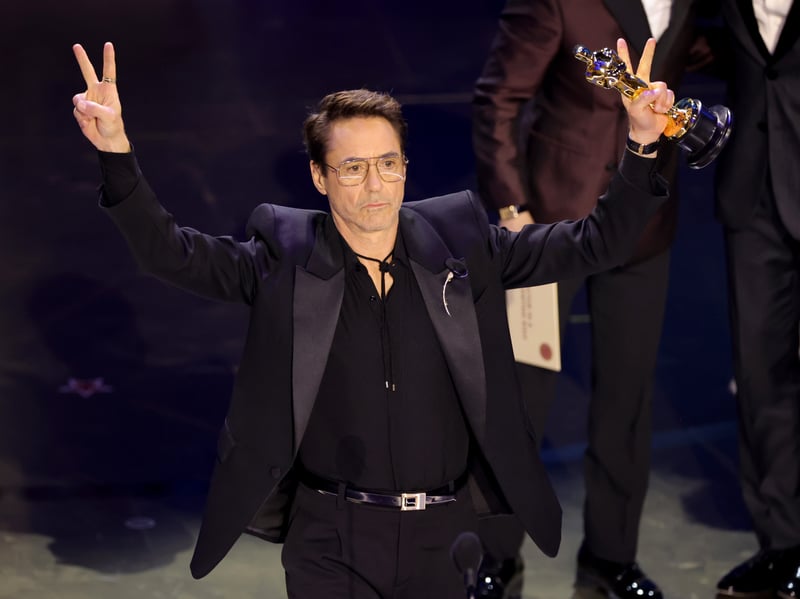 After multiple nominations, Robert Downey Jr finally took home his first Oscar for Best Supporting Actor in Oppenheimer, helping the film dominate wins. 
