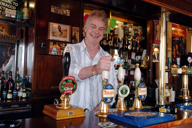 Landlord Steve Searle of the Highland pub on Cavendish Street. Pictured in April; 2006.
