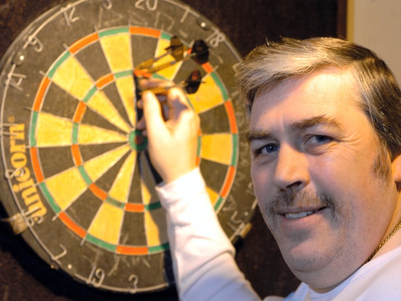 Do you remember Rose and Crown landlord Peter Jackson? He was offering the chance to play darts against Eric Bristow and raise money for St Gemma's Hospice in February 2005.