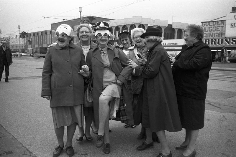Group of Senior Citizens, Blackpool Promenade