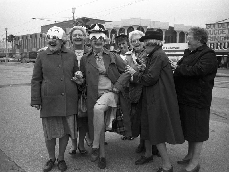 Group of Senior Citizens, Blackpool Promenade