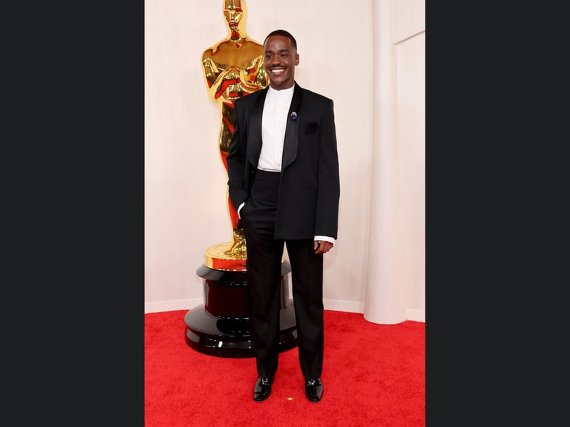 Ncuti Gatwa attends the 96th Annual Academy Awards on March 10, 2024 in Hollywood, California.