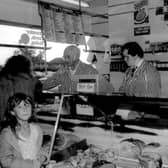 C. Hulley, butchers, on Margetson Crescent, Parson Cross, in 1989
