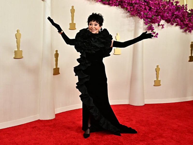 Puerto Rican actress Rita Moreno attends the 96th Annual Academy Awards.
