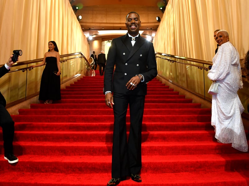 US actor Colman Domingo poses at the 96th Annual Academy Awards.