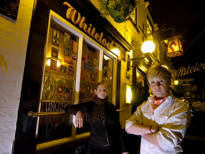 Whitelocks ;landlady Charlie Hudson with paranormal investigator Gareth Cromwell in August 2007.