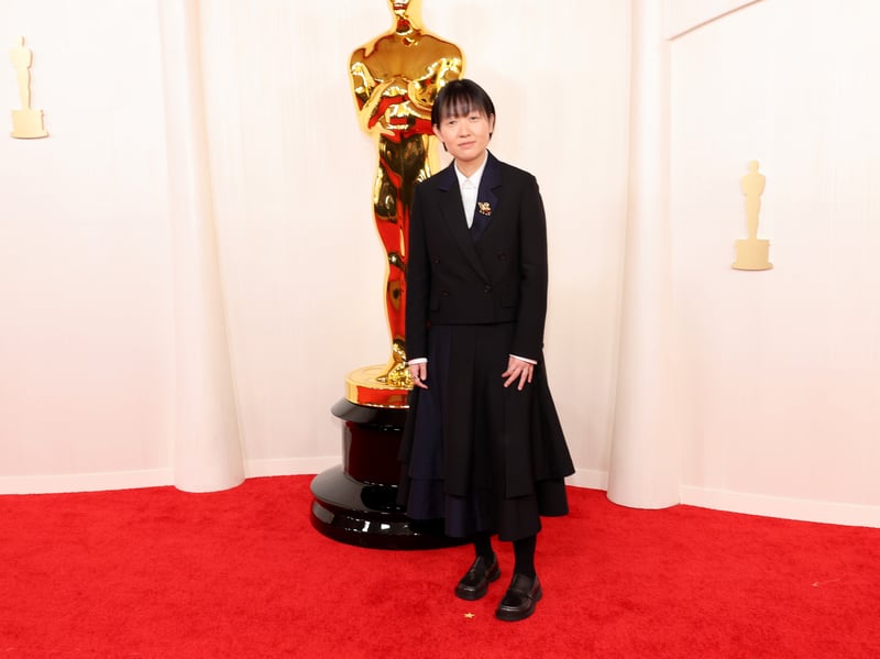 Past Lives director Celine Song attends the 96th Annual Academy Awards. 