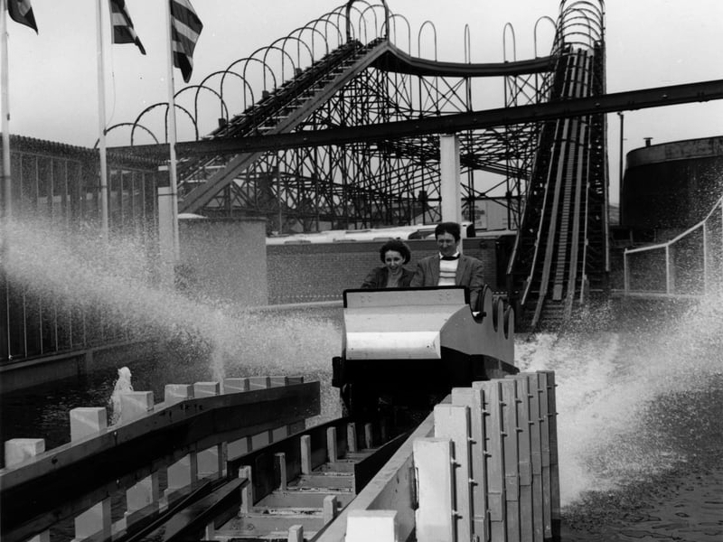 Water Chute at Blackpool Pleasure Beach in 1986