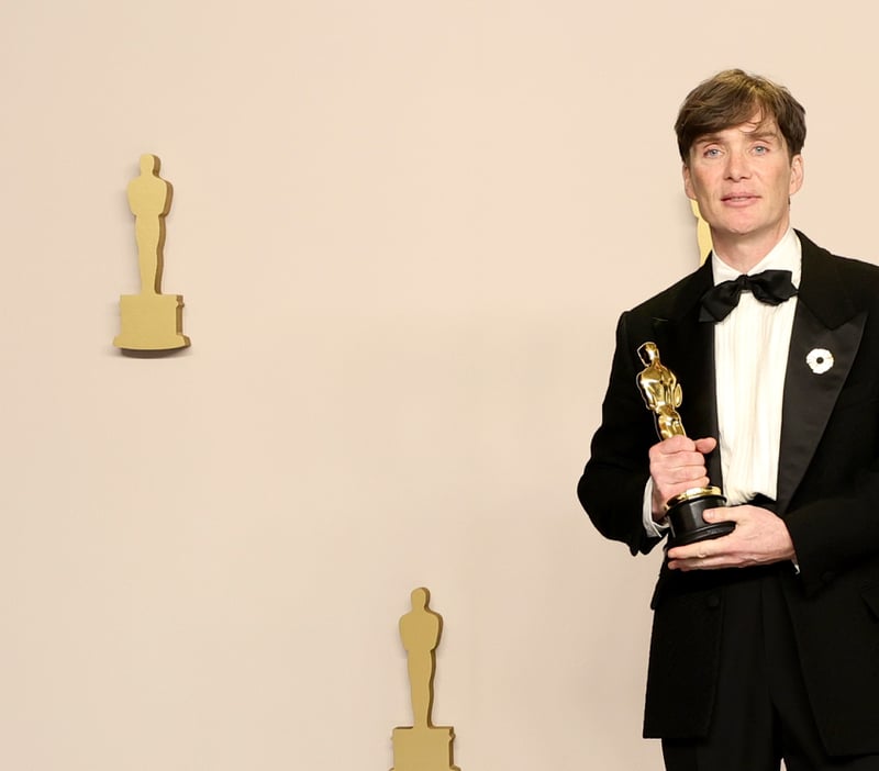 Cillian Murphy, winner of the Best Actor in a Leading Role for Oppenheimer, poses in the press room during the 96th Annual Academy Awards. 