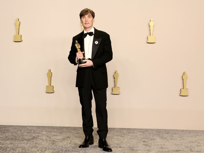 Cillian Murphy, winner of the Best Actor in a Leading Role for Oppenheimer, poses in the press room during the 96th Annual Academy Awards.