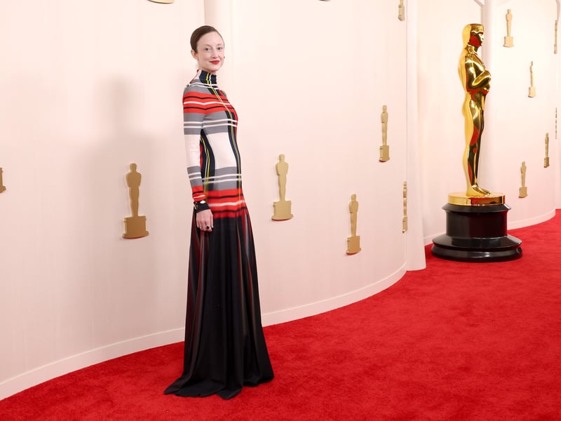 English actress Andrea Riseborough attends the 96th Annual Academy Awards. 