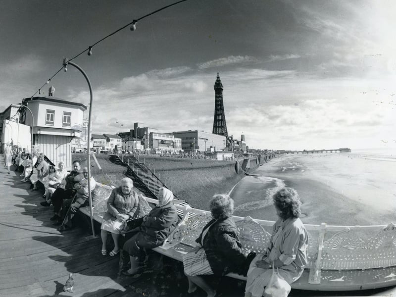 Blackpool Promenade in 1987