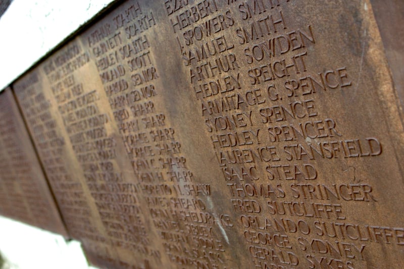 Octovber 2007 and plans were unveiled to retsorethe war memorial in Scatcherd Park.