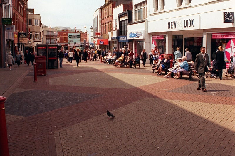 Blackpool Town Centre, all quiet during a World Cup match against Tunisia
