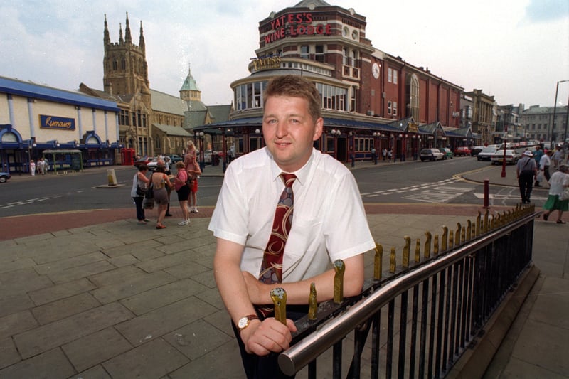 Blackpool town centre warden Steve Shaw, 1990s