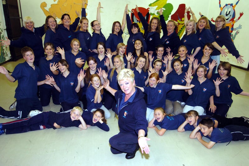 Valerie Cust with members of Kids for Kids, a charity dance group which she set up 25 years ago in Morley. Pictured in September 2007.