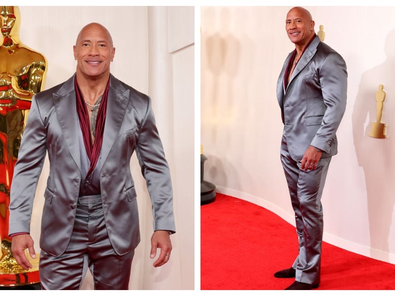 Oh dear oh dear! Dwayne Johnson's Dolce & Gabbana suit was a bit no no! The shiny nature of the material made it look heavily creased and it just looked all wrong