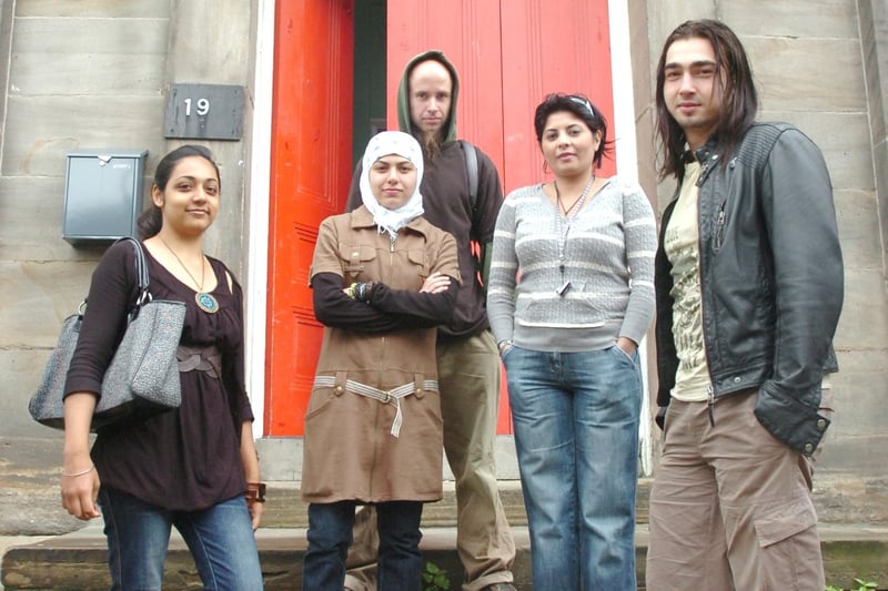 A photo from 16 years ago and it shows NERS project worker Entela Muca (2nd from right) with l-r Riya Khurana, Maria Butt, Arto Bolus and Alexsey Kirienko.
