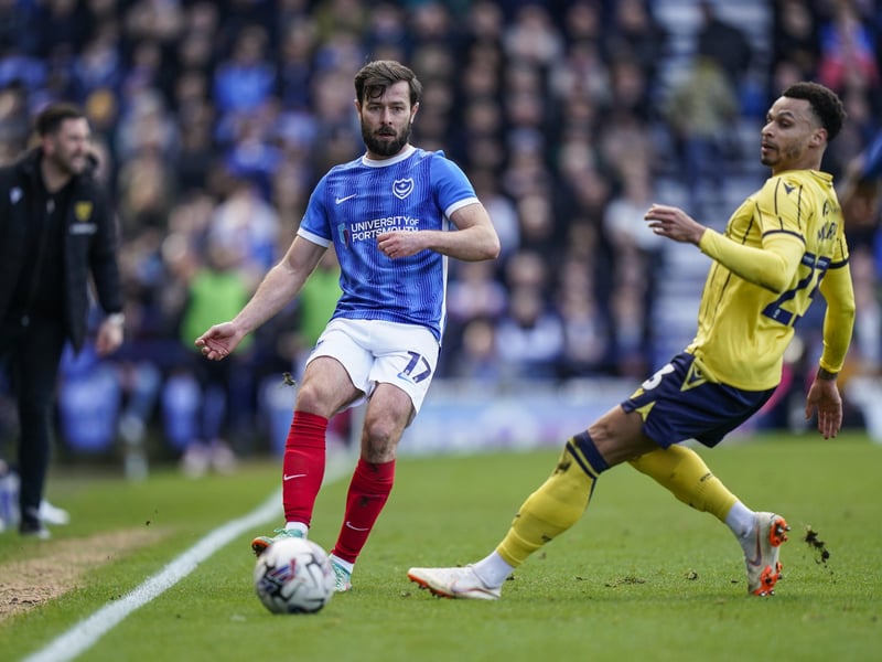 Shift in position but normal service continued on the right of Pompey’s back three. Nearly caught out once after restart, but another sound night’s work