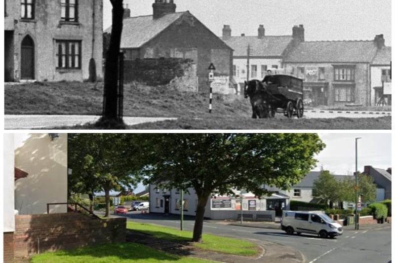 An Easington Village view from 1920 and again from August 2023, thanks to our friends at Google Maps.