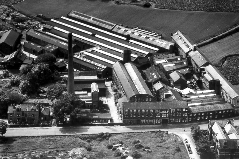 An aerial view of the leatherworks firm of William Law Ingle Ltd at Millshaw. In 1899 William Law Ingle moved in to the former textile mill and over the years constructed more buildings to eventually support a work force of 500 Leeds and Morley people. Most of the buildings were demolished in the summer of 1973.