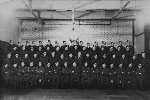 Pictured is a Home Guard platoon at Whitehall Road power station. The Home Guard was formed during the Second World War, in 1940, initially as static units attached to places of work, in this case the Leeds Corporation Electricity Department, later YEB. The Whitehall Road power station was built in 1893 on the site of Britannia Woolen Mills, by the River Aire, and demolished in the late 1990s.