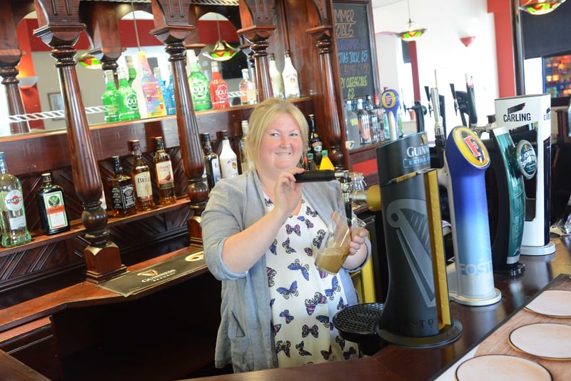 Bar manager Rachel McDonald was pictured at the reopening of The Fort in July 2017.