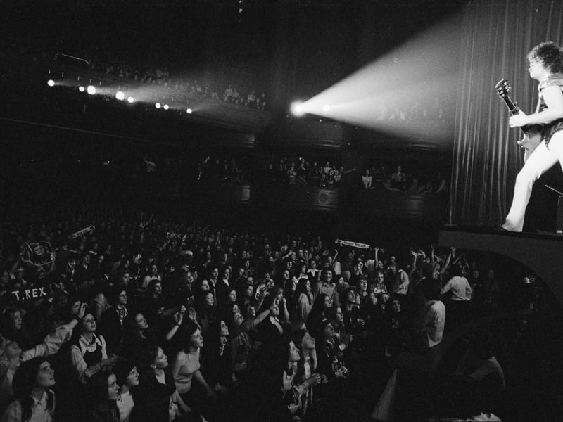 The most missed Glasgow venue is undoubtedly The Apollo on Renfield Street which was also known as Green's Playhouse until September 1973. It closed down in June 1985 and was the city's leading music venue with T-Rex pictured here live on stage in 1974.