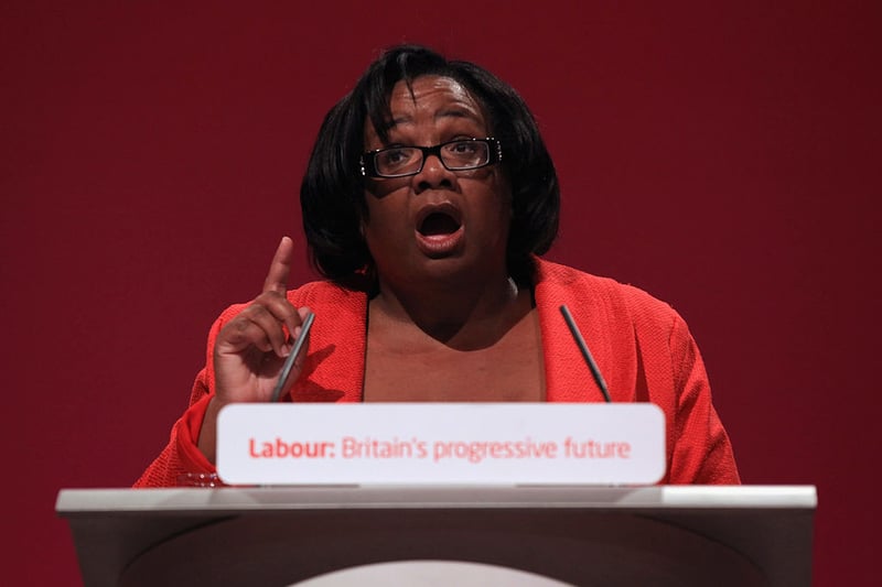Diane Abbott MP addresses delegates at the Labour party conference in Manchester in  2010, before new party leader Ed Miliband gave a keynote speech about offering "different ways" of doing politics.  