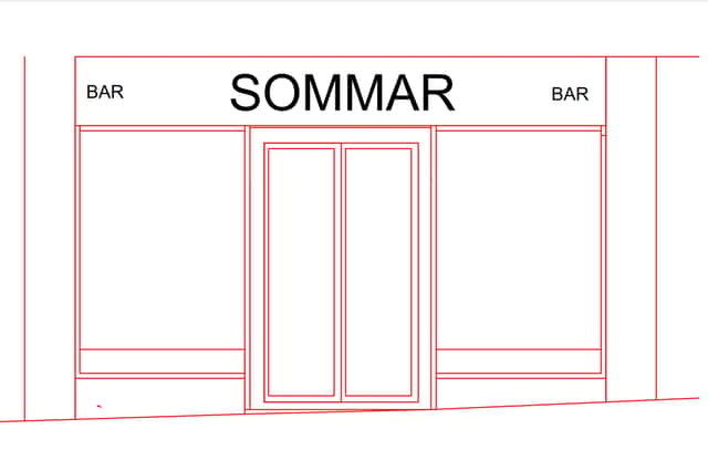 The picture of the frontage of the Sommar micropub, presented with the planning application. Picture: Submitted