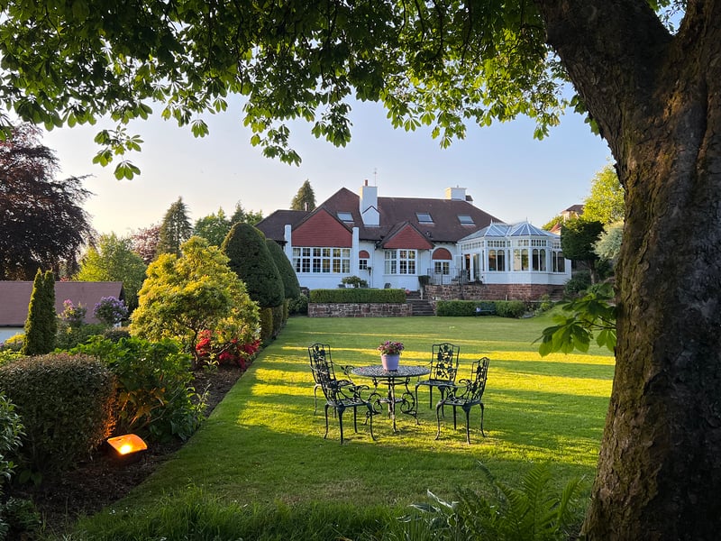 The five-bedroom detached villa dates back to 1912 and has only had four owners, the most recent being Janice and Tom Wallace, who have enjoyed raising their daughter and two sons there after buying the home in 2001.
“We fell in love with the location, just a five- minute walk from the train station, the village and the countryside,” Janice recalls.
“It was a well used family home that is full of character.”