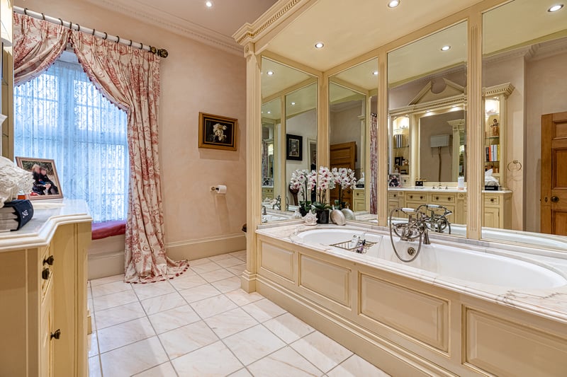 The property benefits from a Clive Christian family bathroom which the Wallaces installed.