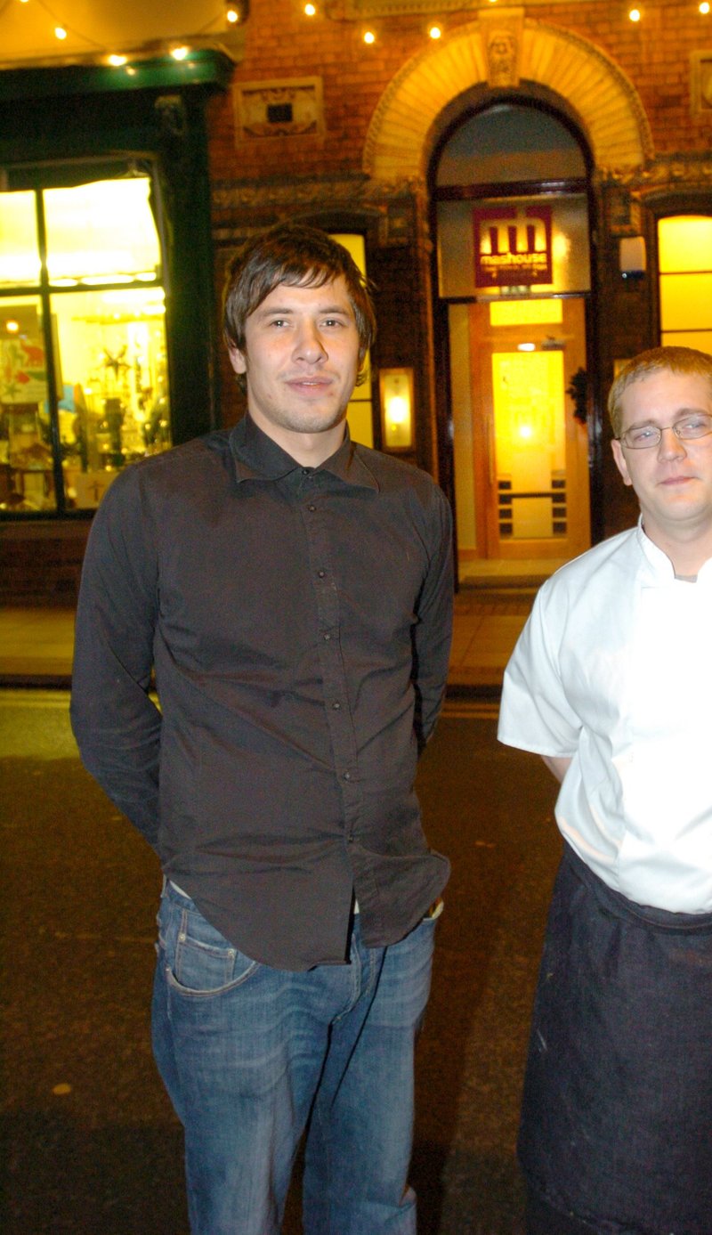 Simon Barton and chef Edward Woodhill outside Mashouse at Devonshire Green, Sheffield