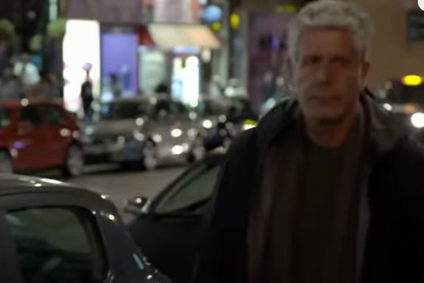 While filming his Parts Unknown series, Bourdain took a walk along Sauchiehall Street and saw the city alive at night. 