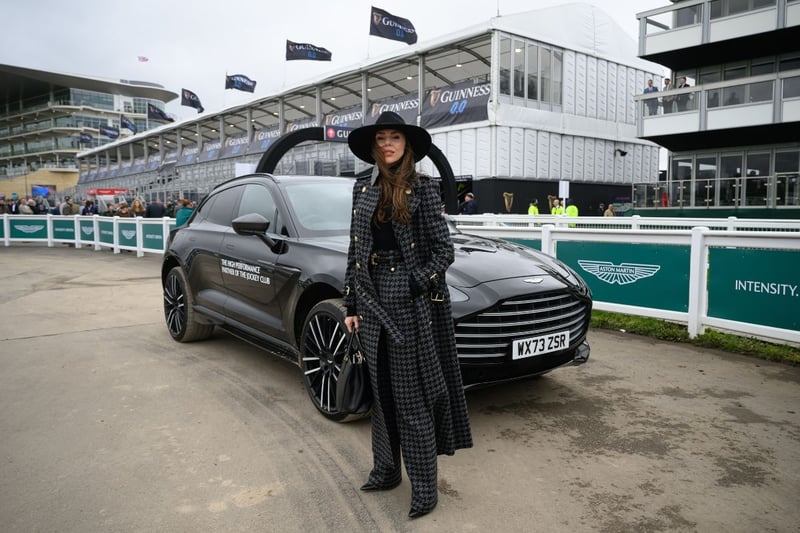 Laura Blair attends Style Wednesday, day two of the Cheltenham Festival at Cheltenham Racecourse on March 13, 2024 in Cheltenham, England. (Photo by Leon Neal/Getty Images)