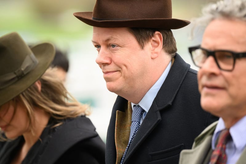 CHELTENHAM, ENGLAND - MARCH 13: Tom Parker-Bowles attends Style Wednesday, day two of the Cheltenham Festival at Cheltenham Racecourse on March 13, 2024 in Cheltenham, England. (Photo by Leon Neal/Getty Images)