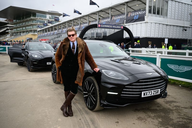 Brandon Hinton attends Style Wednesday, day two of the Cheltenham Festival at Cheltenham Racecourse on March 13, 2024 in Cheltenham, England. (Photo by Leon Neal/Getty Images)