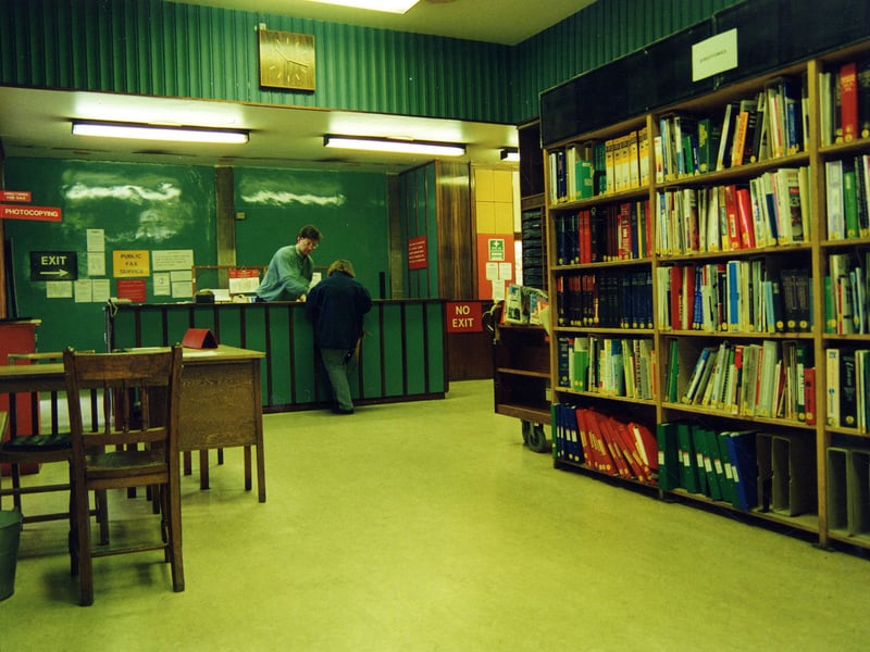 Library of Commerce, Science and Technology, or Commercial and Technical Library, when situated on the ground floor of the Central Library in the Tiled Hall. Later in the 1990s this area became the Music Library, but it was vacant for some time before opening as a shop and cafe in June 2007