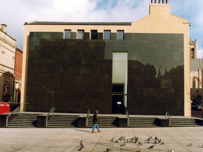 Looking across Victoria Gardens at the Henry Moore Institute for the display, study and research of sculpture. Named after the renowned Castleford-born sculptor, the centre was opened on April 22, 1993.