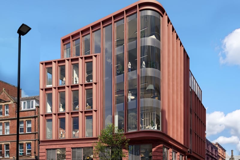Permission for a six-storey office on the corner of Charles and Norfolk streets was granted in November 2022 - after developer Grantside loped off floors in the face of objections.
Currently an old post office shops and offices. York-based Grantside says work will start this year. 
