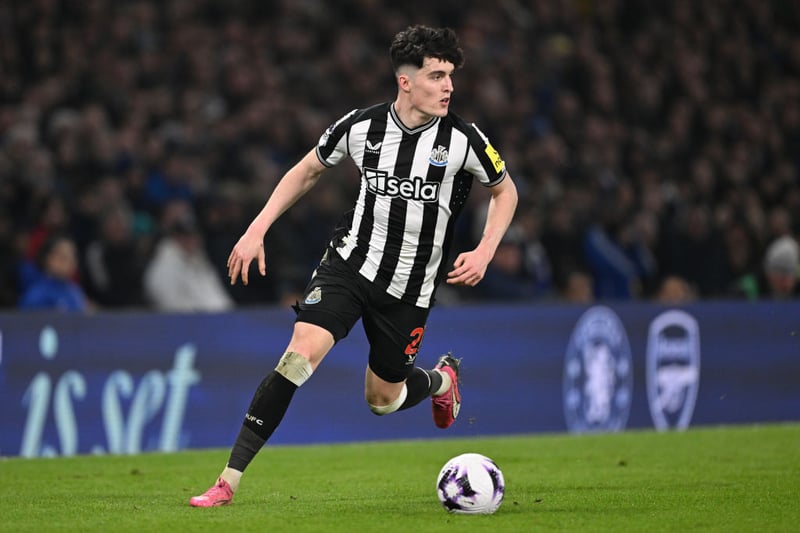 Livramento was the Magpies' best performer at Chelsea on Monday night after stepping in for the injured Kieran Trippier. 