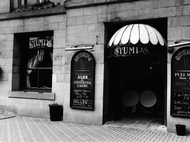 Did you drink here back in the day? Stumps beneath Leeds City Art Gallery. Pictured in July 1993.