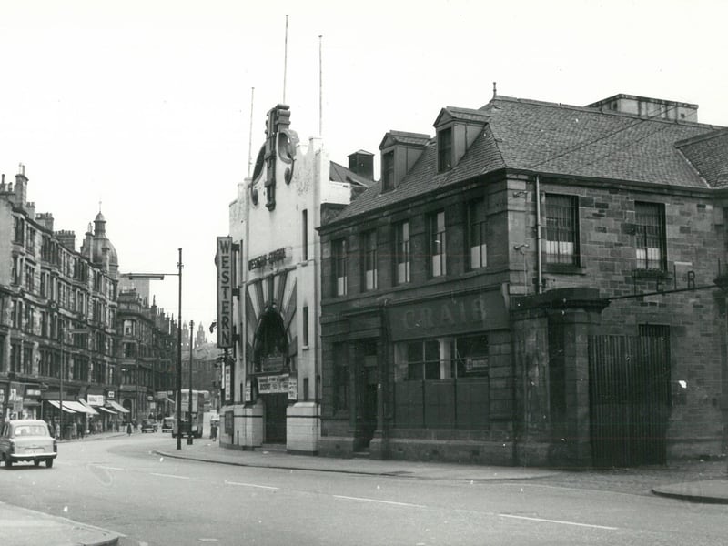 A snapshot of Dumbarton Road in the early 1960s which features the Western Cinema which originally opened in 1916 as the Garrick. It was demolished in the 1970s.