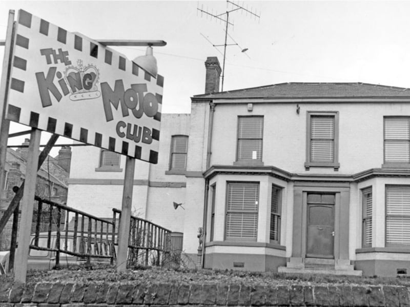 The King Mojo Club, on Pitsmoor Road, off Barnsley Road, Sheffield, pictured in 1966. The club, run by Peter Stringfellow, closed in 1967 after a long-running court case regarding noise