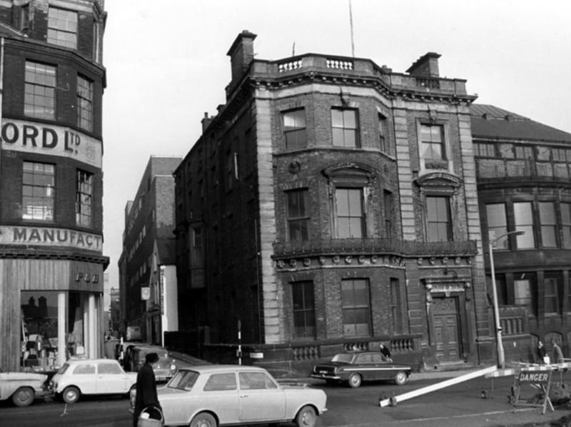 The Sheffield Club, on the corner of Norfolk Street and Mulberry Street, in January 1965